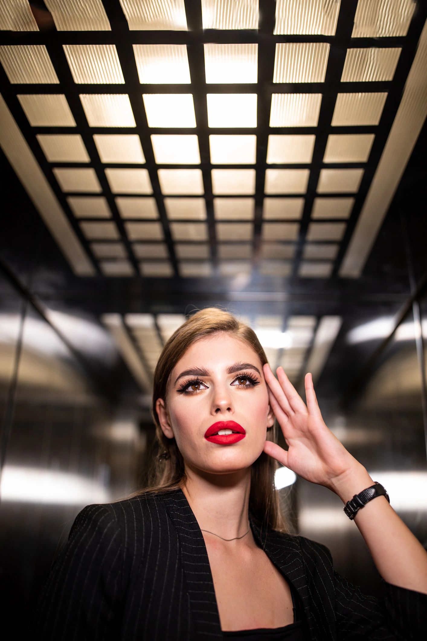 Young woman in an elegant editorial portrait